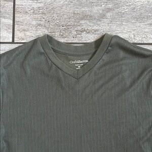 Croft & Barrow Men's Olive V-Neck Sweater